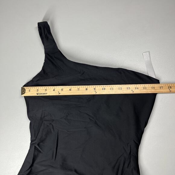 J Crew Kay One Piece in Classic Sculpt™ Womens 14 Black One Shoulder Swimsuit - Picture 6 of 9